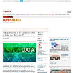 Data journalism at the Guardian: what is it and how do we do it?