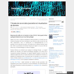 7 études de cas en data journalism et visualisation de données «