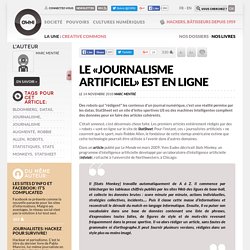 Le «journalisme artificiel» est en ligne » Article » OWNI, Digital Journalism