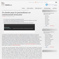 Un fonds pour le journalisme en communauté française