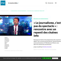 « Le journalisme, c’est pas du spectacle » : rencontre avec un repenti des chaînes info