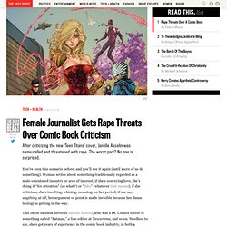 Female Journalist Gets Rape Threats Over Comic Book Criticism
