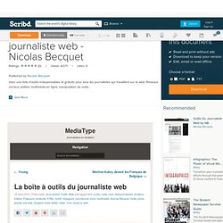 La Boîte à outils du journaliste web - Nicolas Becquet