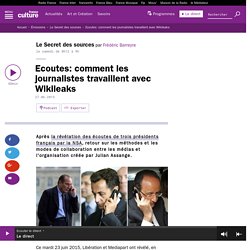 Ecoutes: comment les journalistes travaillent avec Wikileaks