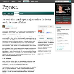 10 tools that can help data journalists do better work, be more efficient