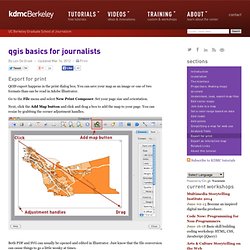 QGIS basics for Journalists