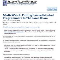 MediaWatch: Putting Journalists And Programmers In The Same Room