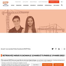 Journée Portes Ouvertes digitale de l'ESTP Paris : 6 février 2021