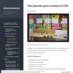 Une journée pour remixer le CDI