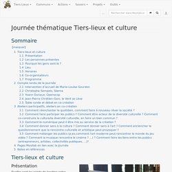 Journée thématique Tiers-lieux et culture — Movilab.org