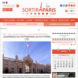 Journées du Patrimoine 2019 à Paris (75)