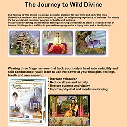 The Journey to Wild Divine. The world's best computer program for stress relief.