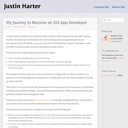 My Journey to Become an iOS App Developer