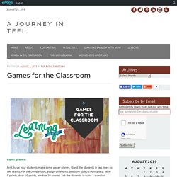 Games for the Classroom