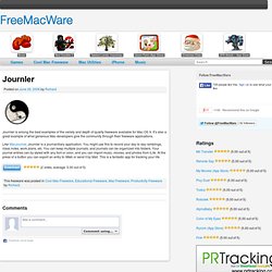 Journler - Mac freeware at Freemacware.com - Download Journler H
