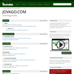 jovago.com Technology Profile