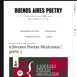 9 Jóvenes Poetas Mexicanos