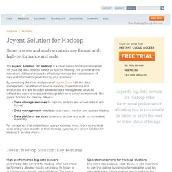 Solution for Hadoop - Products