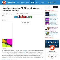 Jparallax – Amazing 3D Effect with Jquery Javascript Library – Smashing Web