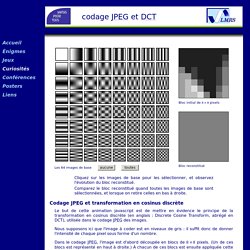 JPEG et DCT