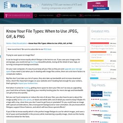 JPEG, GIF, & PNG: Know Your File Types