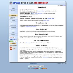 JPEXS Free Flash Decompiler - Download