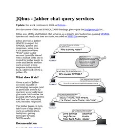 JQbus - Jabber chat query services