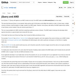 jQuery and AMD · amdjs/amdjs-api Wiki