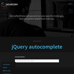 Ajax AutoComplete for jQuery