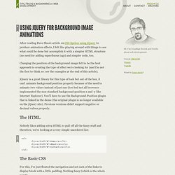 Using jQuery for Background Image Animations