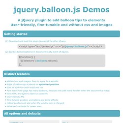 jquery.balloon.js Demo page
