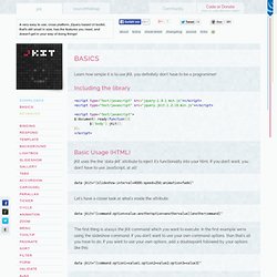 jKit - jQuery based UI Toolkit - Basics