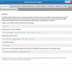 jQuery BlockUI Plugin (v2)