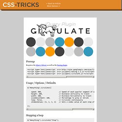 jQuery Circulate