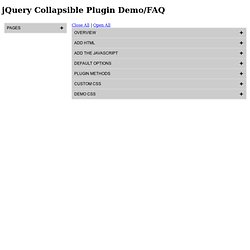 jQuery Collapsible Demo