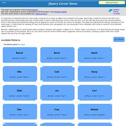 JQuery Corner Demo