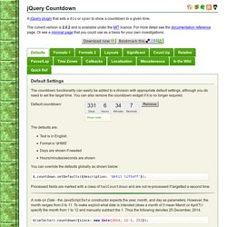 jQuery Countdown