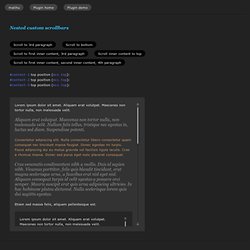 jQuery custom scrollbar demo