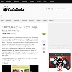 13 Best jQuery 360 Degree Image Rotation Plugins