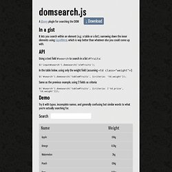 jquery.domsearch