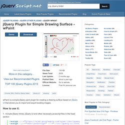 Jquery Drawing Plugin
