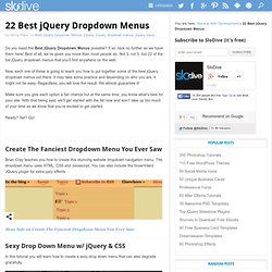 22 Best jQuery Dropdown Menus You Should Try