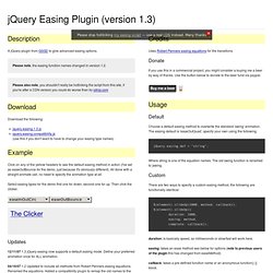 jQuery Easing Plugin