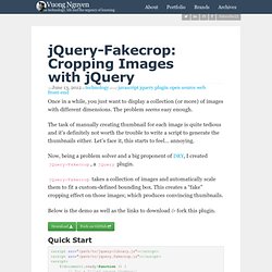 jQuery-Fakecrop: Cropping Images with jQuery - Vuong Nguyen