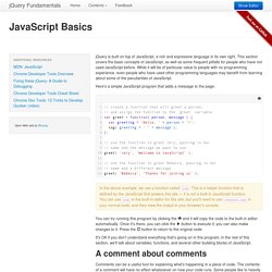 jQuery Fundamentals