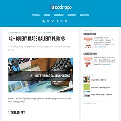 42+ jQuery Image Gallery Plugins