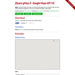 jQuery gMap 2 - Google Maps API V3