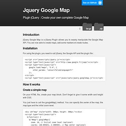 jQuery Google Map