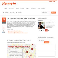 10 jQuery Google Map Plugins