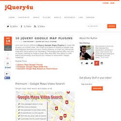10 jQuery Google Map Plugins